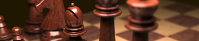 Close up of a chess board